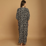 Printed V-Neck Kaftan Maternity Nightdress